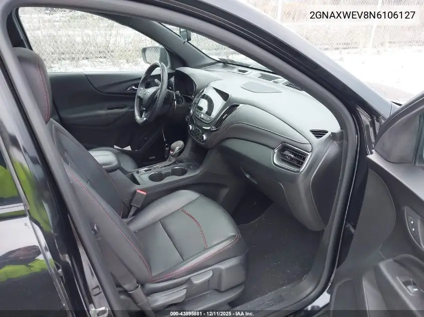 2GNAXWEV8N6106127 2022 Chevrolet Equinox Awd Rs
