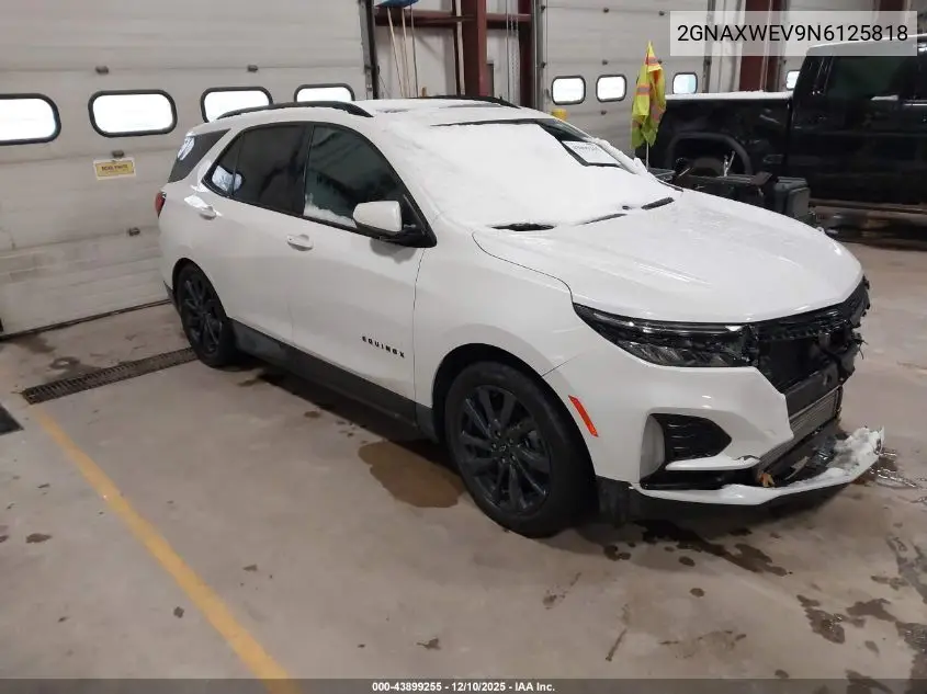 2GNAXWEV9N6125818 2022 Chevrolet Equinox Awd Rs