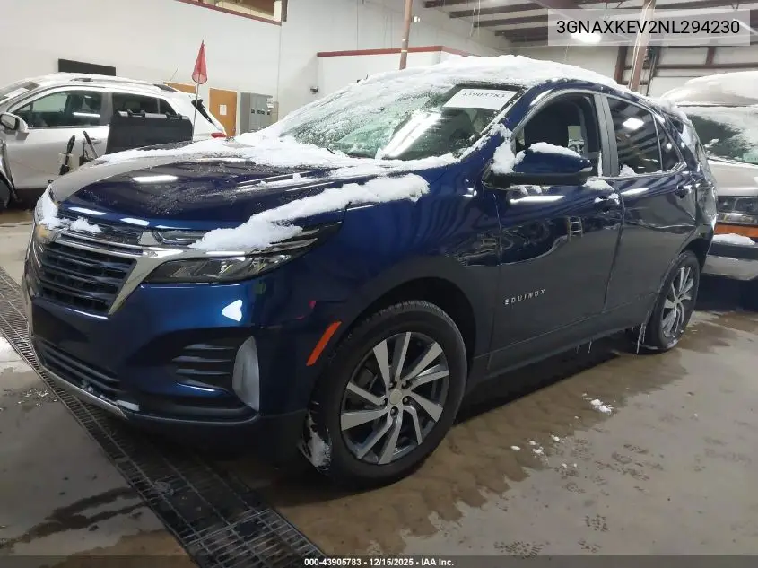 3GNAXKEV2NL294230 2022 Chevrolet Equinox Fwd Lt