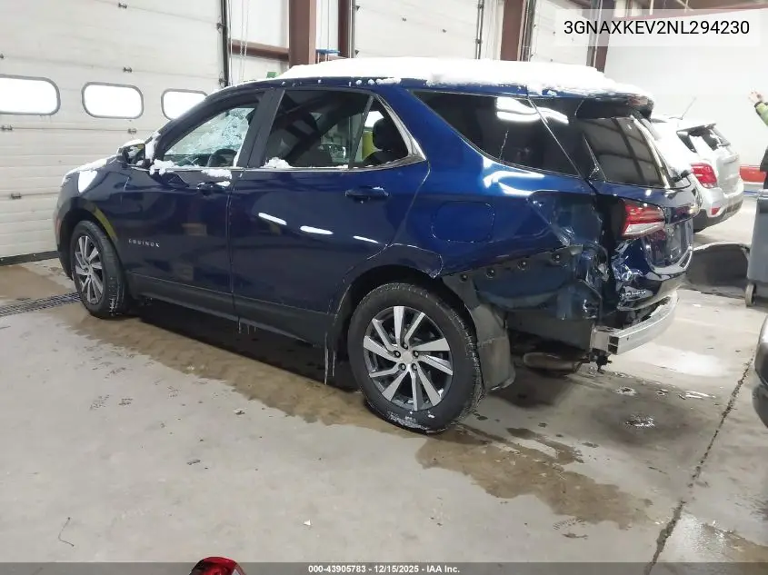 3GNAXKEV2NL294230 2022 Chevrolet Equinox Fwd Lt
