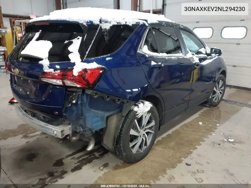 3GNAXKEV2NL294230 2022 Chevrolet Equinox Fwd Lt