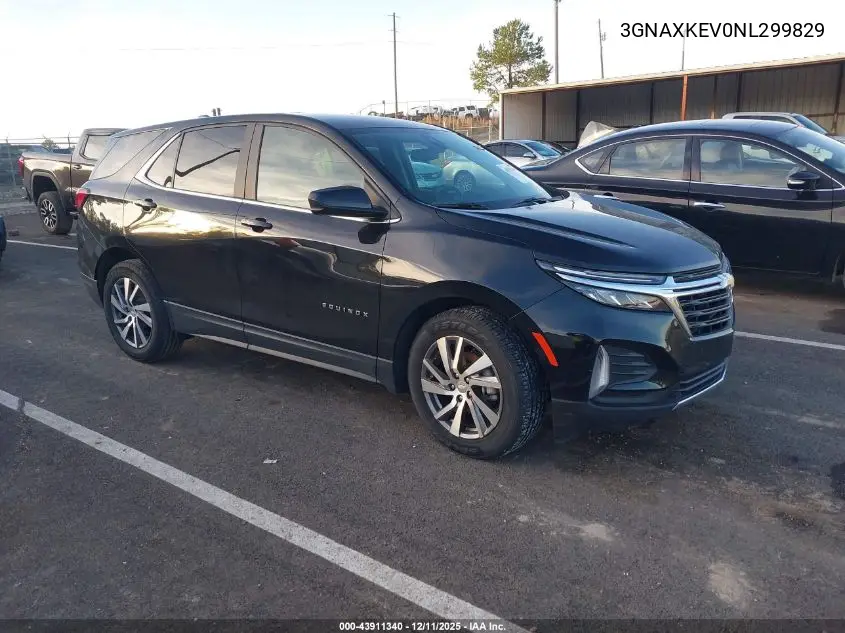 3GNAXKEV0NL299829 2022 Chevrolet Equinox Fwd Lt