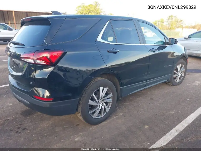 3GNAXKEV0NL299829 2022 Chevrolet Equinox Fwd Lt