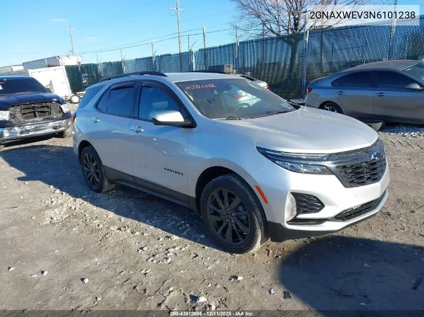 2GNAXWEV3N6101238 2022 Chevrolet Equinox Awd Rs