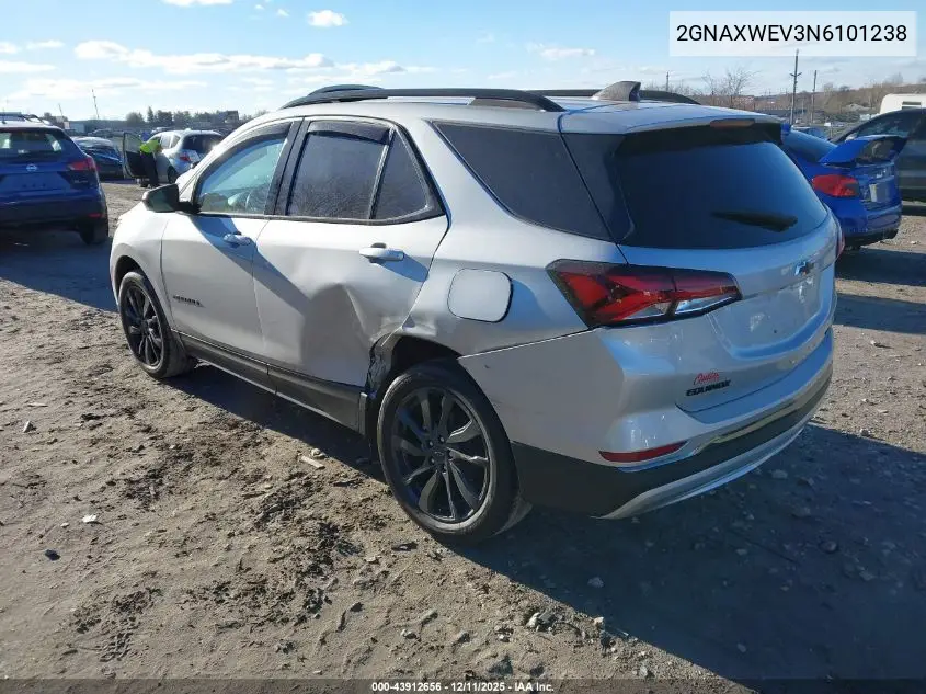 2GNAXWEV3N6101238 2022 Chevrolet Equinox Awd Rs