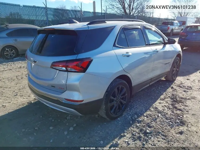 2GNAXWEV3N6101238 2022 Chevrolet Equinox Awd Rs