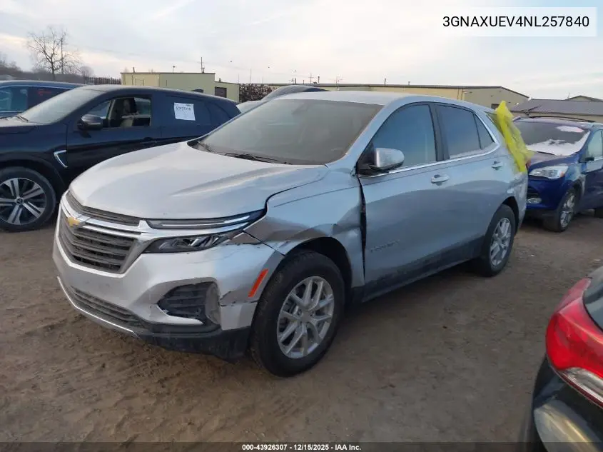3GNAXUEV4NL257840 2022 Chevrolet Equinox Awd Lt