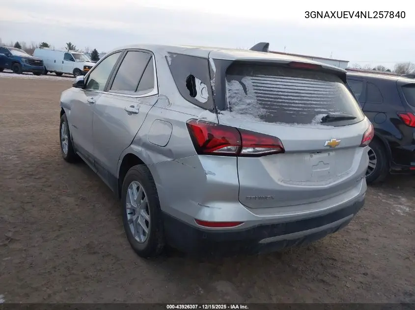 3GNAXUEV4NL257840 2022 Chevrolet Equinox Awd Lt