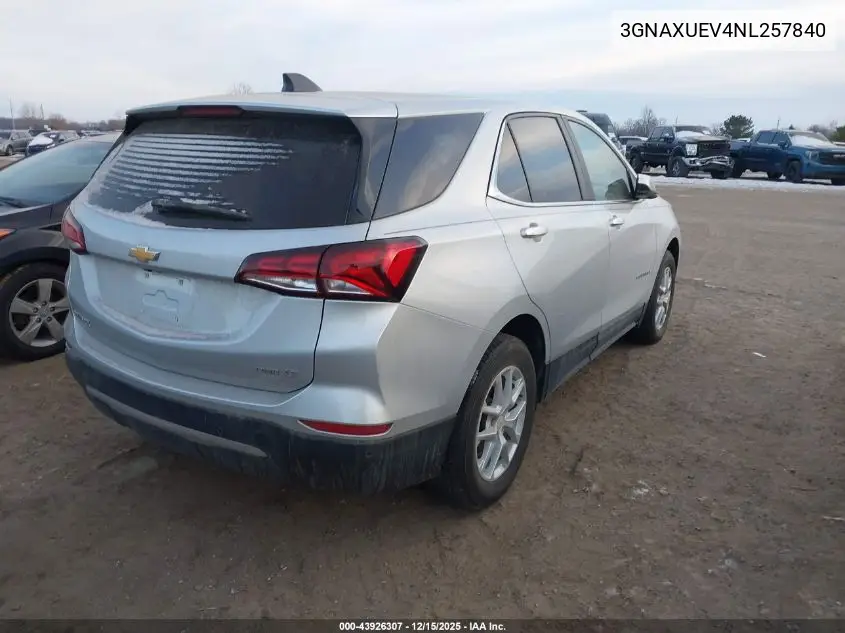3GNAXUEV4NL257840 2022 Chevrolet Equinox Awd Lt