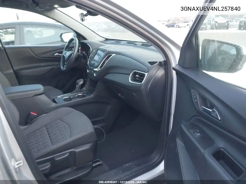 3GNAXUEV4NL257840 2022 Chevrolet Equinox Awd Lt