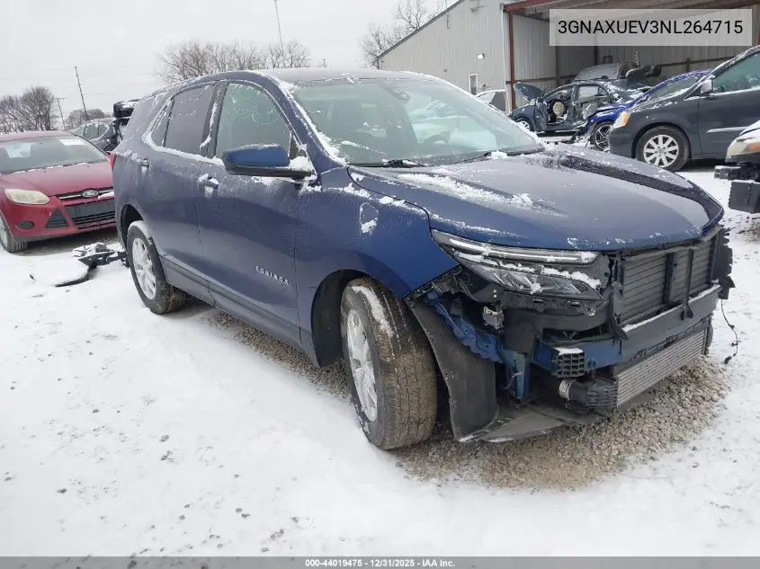 3GNAXUEV3NL264715 2022 Chevrolet Equinox Awd Lt