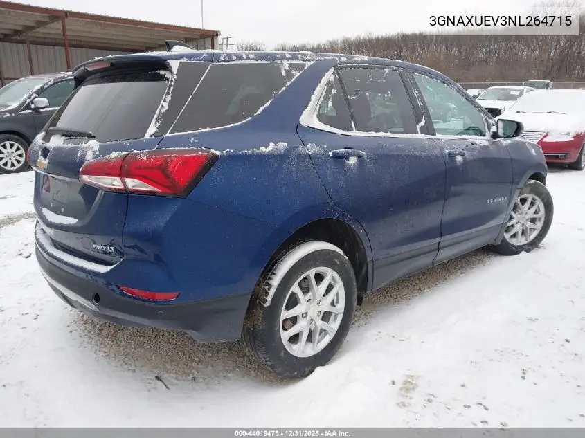 3GNAXUEV3NL264715 2022 Chevrolet Equinox Awd Lt