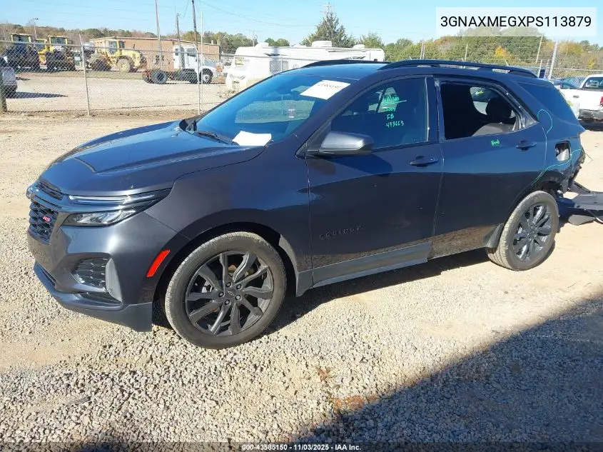 3GNAXMEGXPS113879 2023 Chevrolet Equinox Fwd Rs
