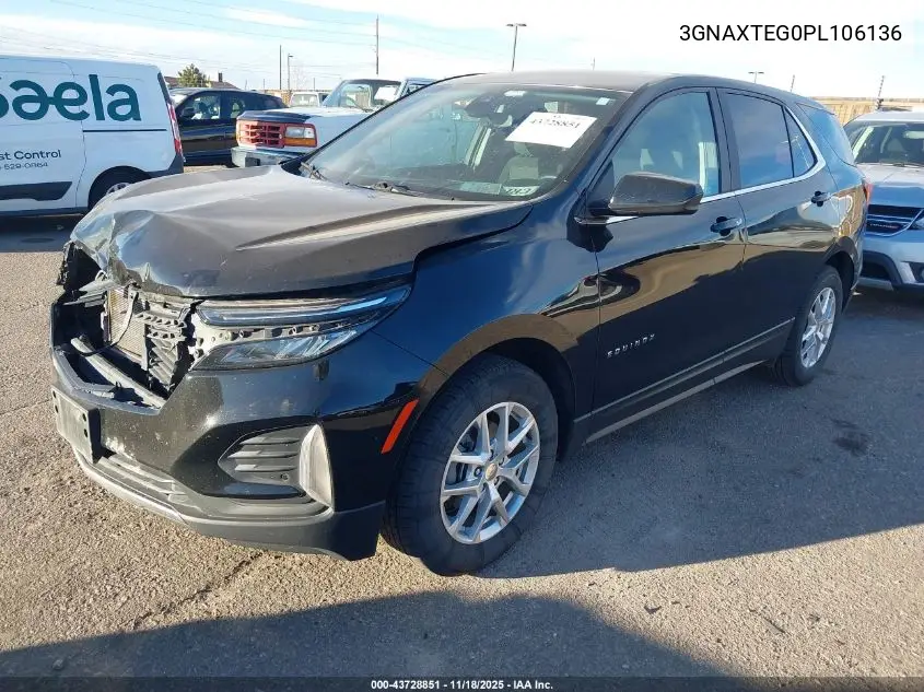 3GNAXTEG0PL106136 2023 Chevrolet Equinox Awd 2Fl