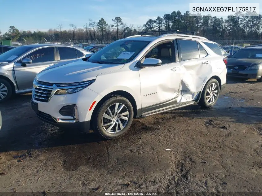 3GNAXXEG7PL175817 2023 Chevrolet Equinox Awd Premier