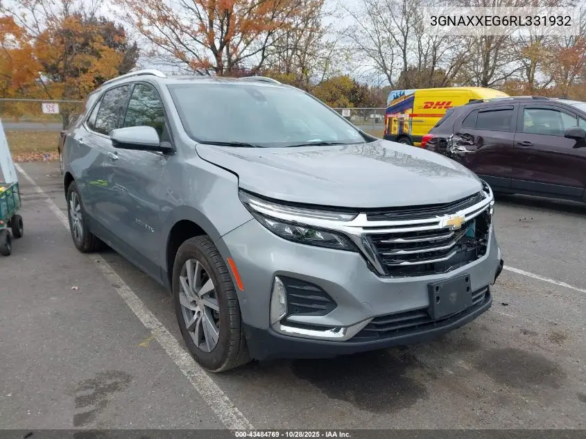 3GNAXXEG6RL331932 2024 Chevrolet Equinox Awd Premier