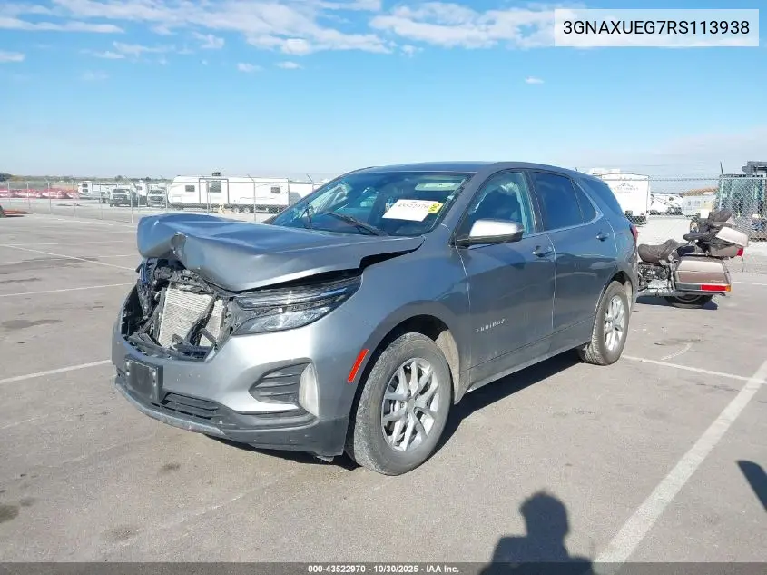 3GNAXUEG7RS113938 2024 Chevrolet Equinox Awd Lt