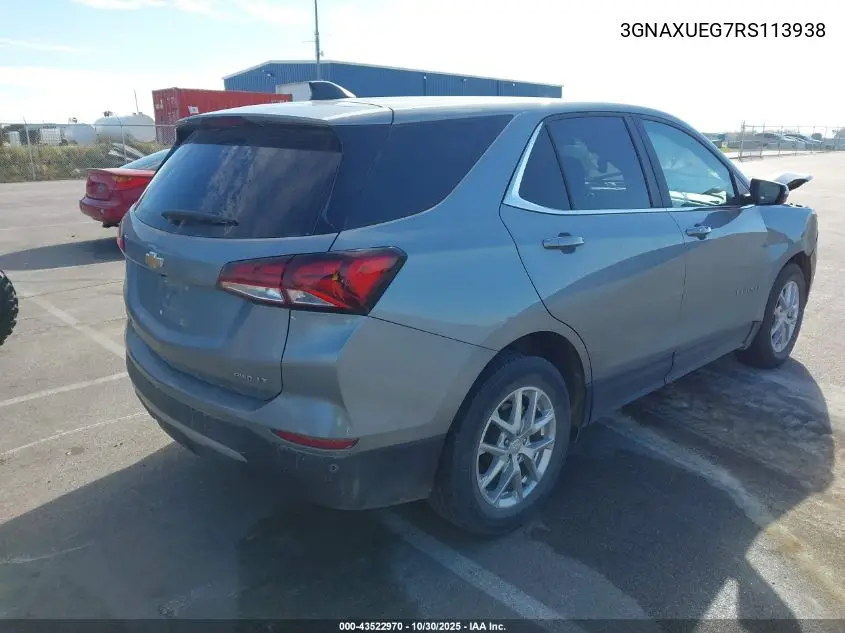 3GNAXUEG7RS113938 2024 Chevrolet Equinox Awd Lt