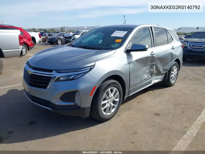 3GNAXKEG2RS140792 2024 Chevrolet Equinox Fwd Lt