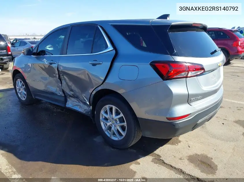 3GNAXKEG2RS140792 2024 Chevrolet Equinox Fwd Lt