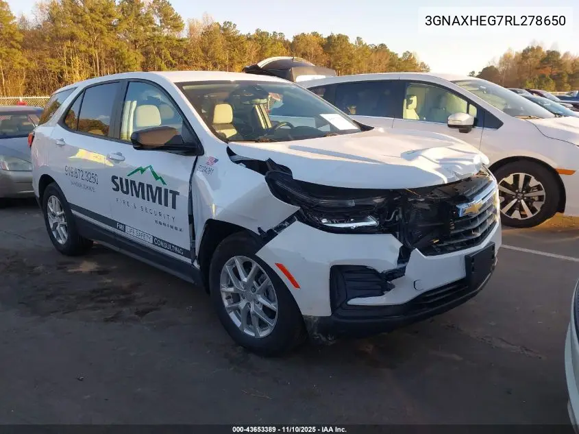 3GNAXHEG7RL278650 2024 Chevrolet Equinox Fwd Ls