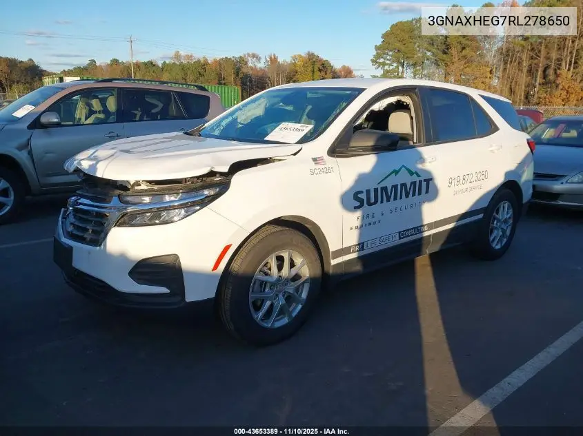 3GNAXHEG7RL278650 2024 Chevrolet Equinox Fwd Ls