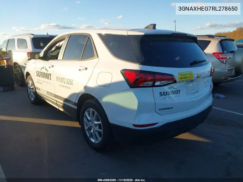3GNAXHEG7RL278650 2024 Chevrolet Equinox Fwd Ls