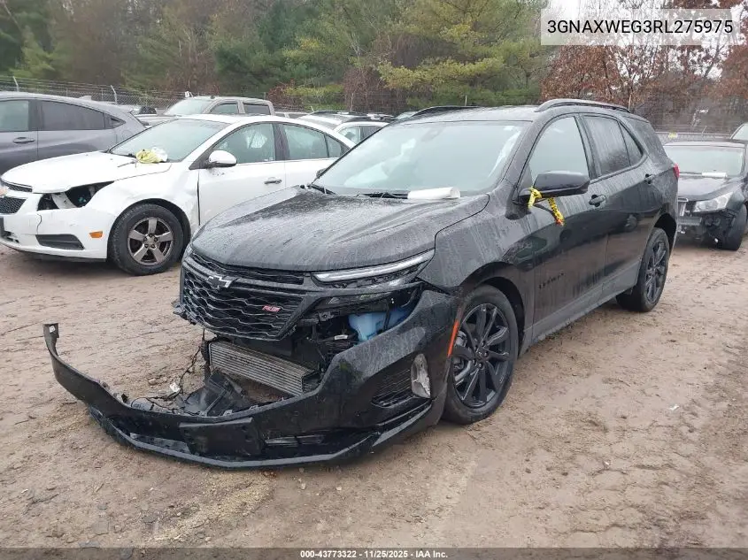 3GNAXWEG3RL275975 2024 Chevrolet Equinox Awd Rs