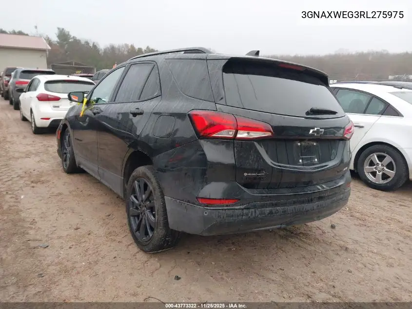 3GNAXWEG3RL275975 2024 Chevrolet Equinox Awd Rs