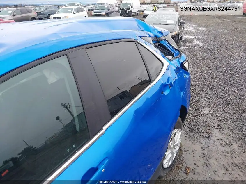 3GNAXUEGXRS244751 2024 Chevrolet Equinox Awd Lt
