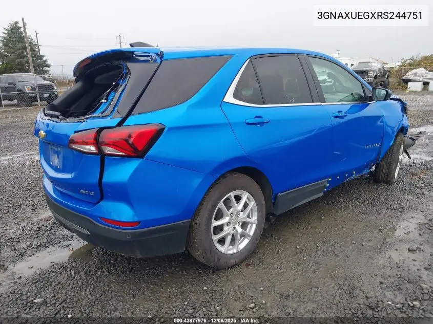 3GNAXUEGXRS244751 2024 Chevrolet Equinox Awd Lt