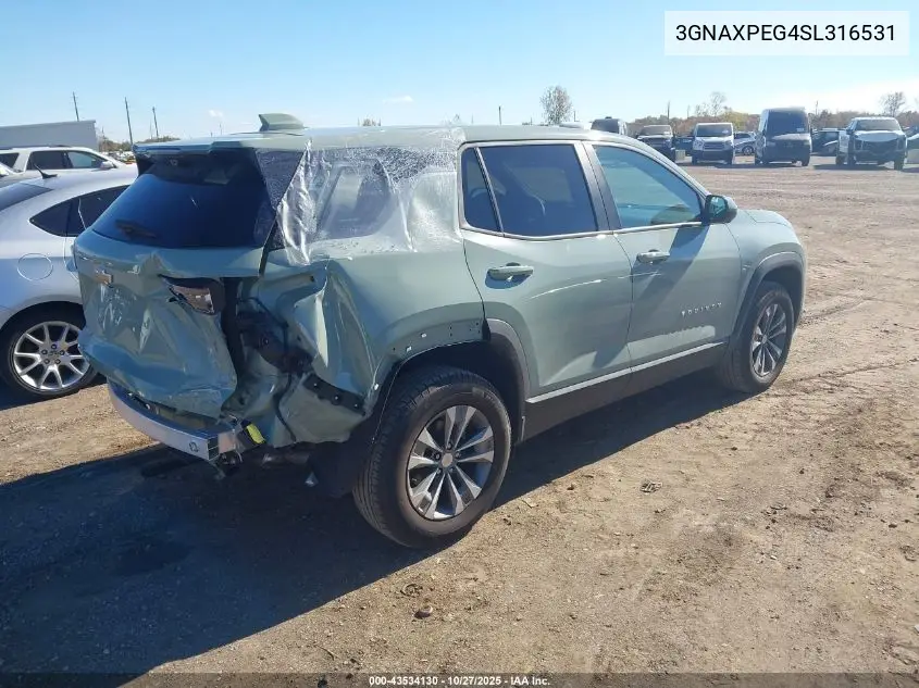 3GNAXPEG4SL316531 2025 Chevrolet Equinox Awd Lt