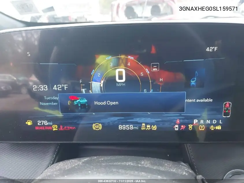 3GNAXHEG0SL159571 2025 Chevrolet Equinox Fwd Lt