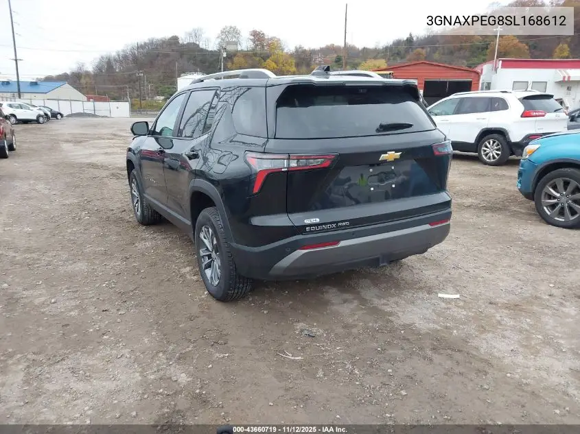 3GNAXPEG8SL168612 2025 Chevrolet Equinox Awd Lt