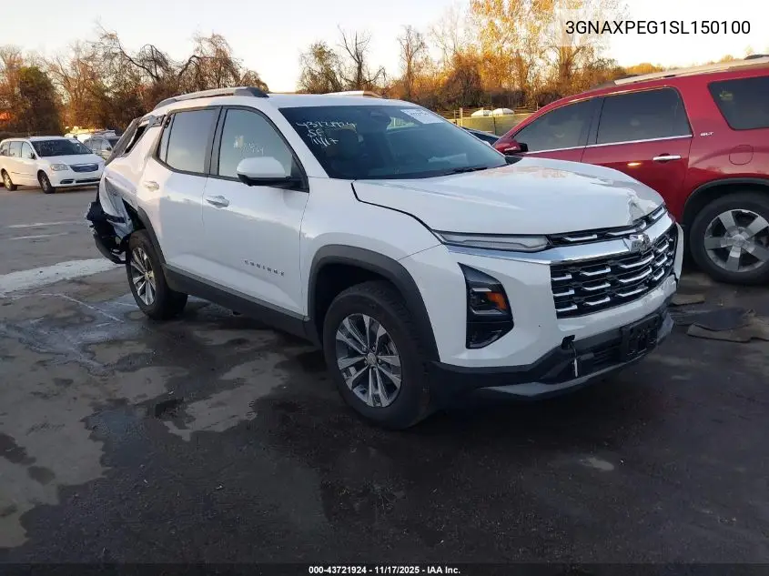 3GNAXPEG1SL150100 2025 Chevrolet Equinox Awd Lt