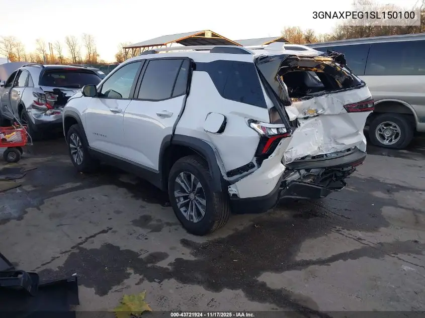 3GNAXPEG1SL150100 2025 Chevrolet Equinox Awd Lt