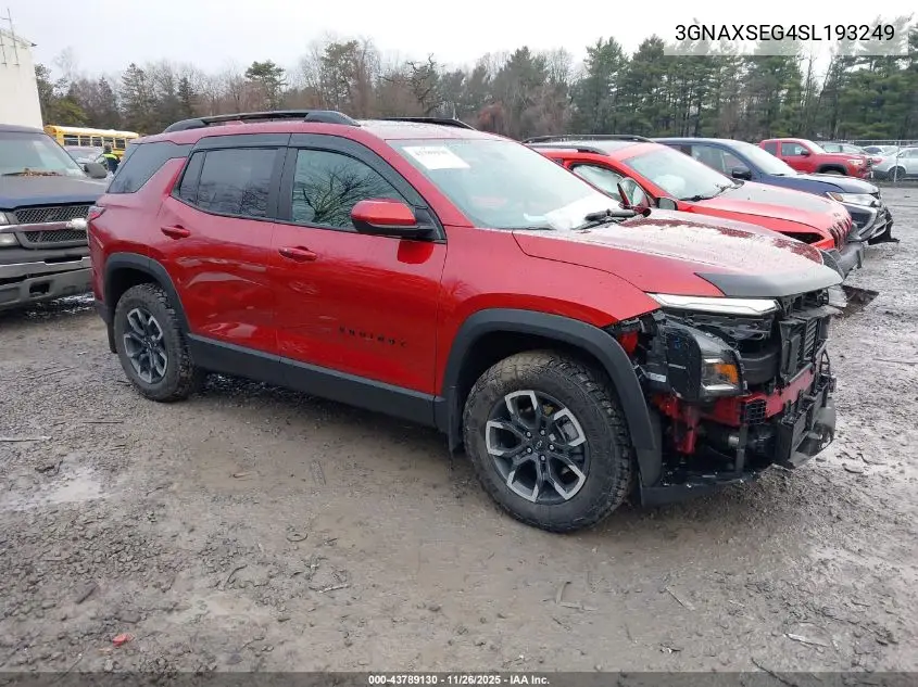 3GNAXSEG4SL193249 2025 Chevrolet Equinox Awd Activ