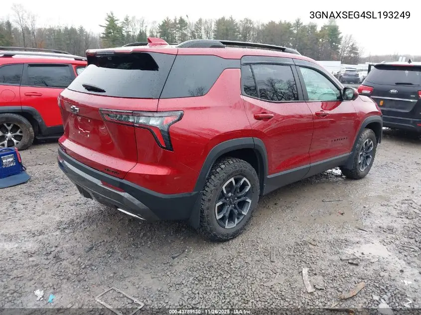 3GNAXSEG4SL193249 2025 Chevrolet Equinox Awd Activ