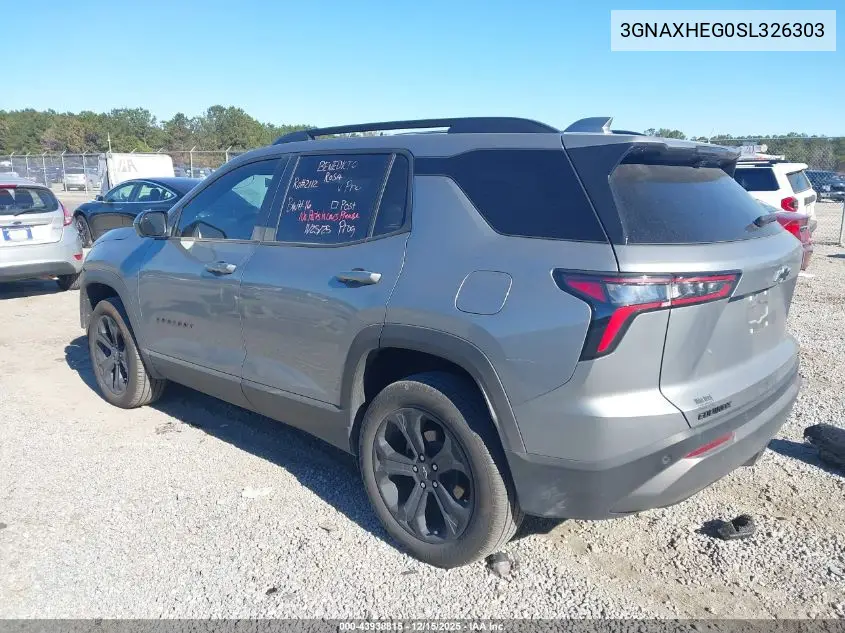 3GNAXHEG0SL326303 2025 Chevrolet Equinox Fwd Lt