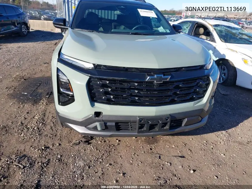 3GNAXPEG2TL113669 2026 Chevrolet Equinox Awd Lt