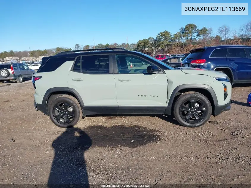 3GNAXPEG2TL113669 2026 Chevrolet Equinox Awd Lt
