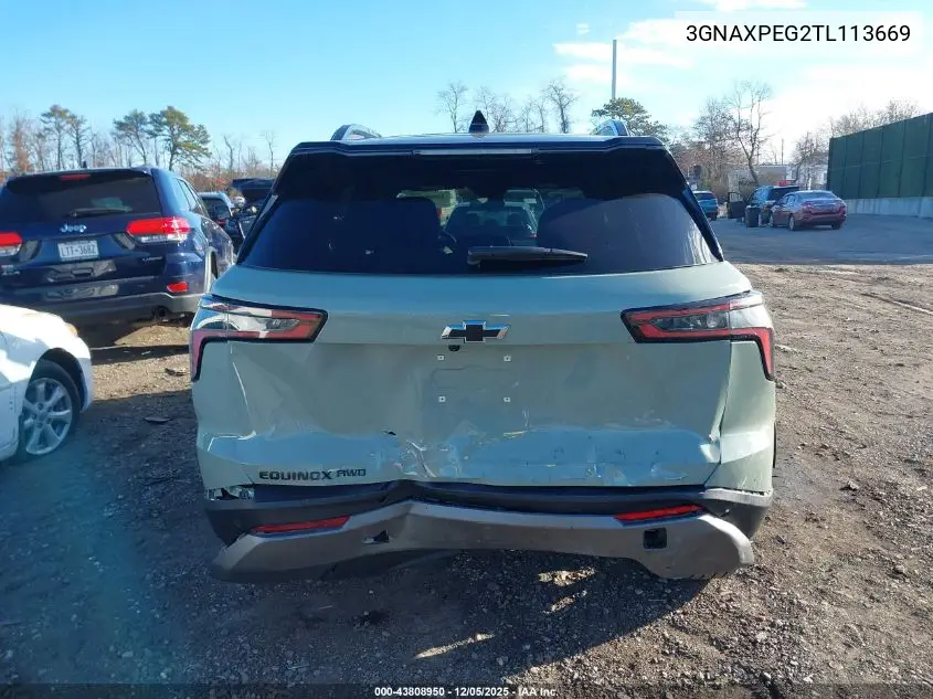 3GNAXPEG2TL113669 2026 Chevrolet Equinox Awd Lt