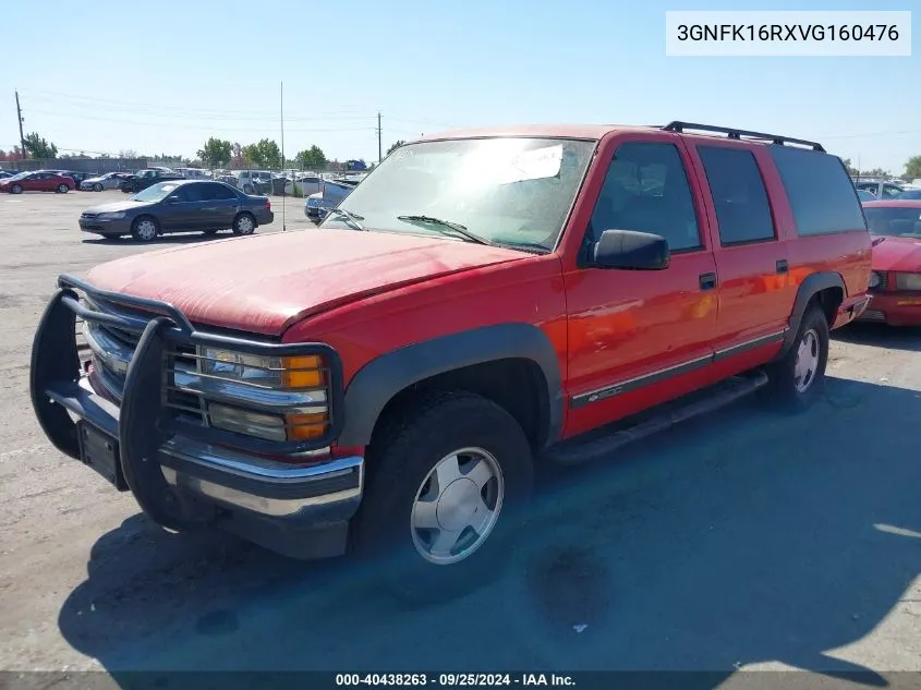 1997 Chevrolet Suburban 1500 VIN: 3GNFK16RXVG160476 Lot: 40438263