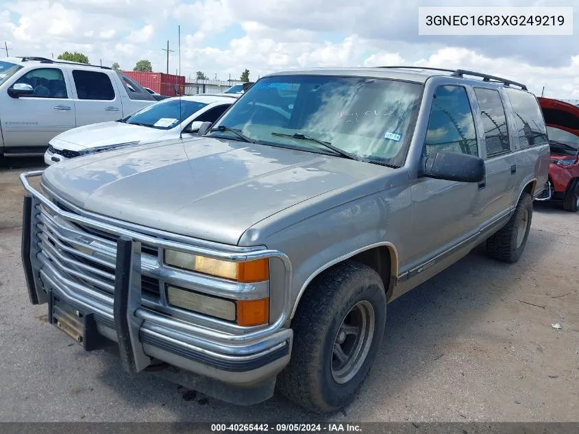 1999 Chevrolet Suburban 1500 Lt VIN: 3GNEC16R3XG249219 Lot: 40265442