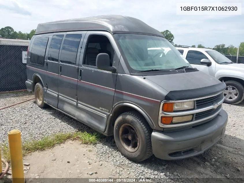 1999 Chevrolet Express VIN: 1GBFG15R7X1062930 Lot: 40389144