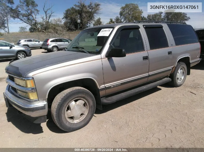 1999 Chevrolet Suburban 1500 Lt VIN: 3GNFK16R0XG147061 Lot: 40390728