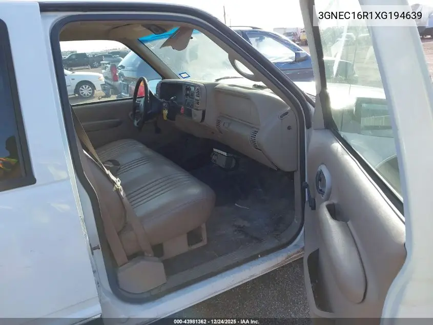 3GNEC16R1XG194639 1999 Chevrolet Suburban 1500