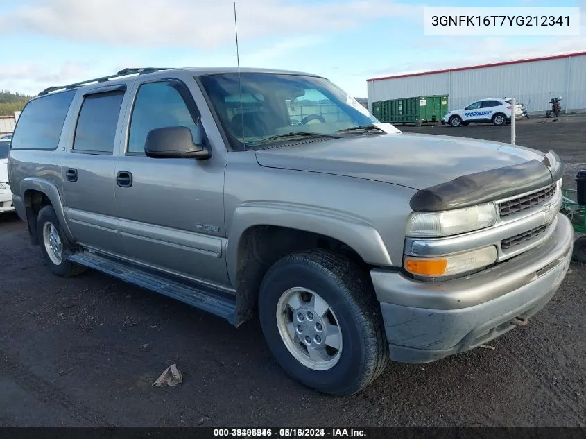 2000 Chevrolet Suburban 1500 Ls VIN: 3GNFK16T7YG212341 Lot: 39408946