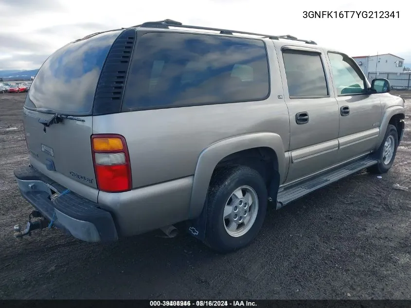 2000 Chevrolet Suburban 1500 Ls VIN: 3GNFK16T7YG212341 Lot: 39408946