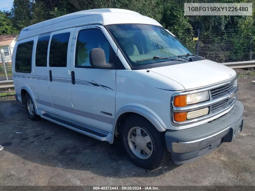 2000 Chevrolet Express Upfitter Pkg. VIN: 1GBFG15RXY1226480 Lot: 40372443